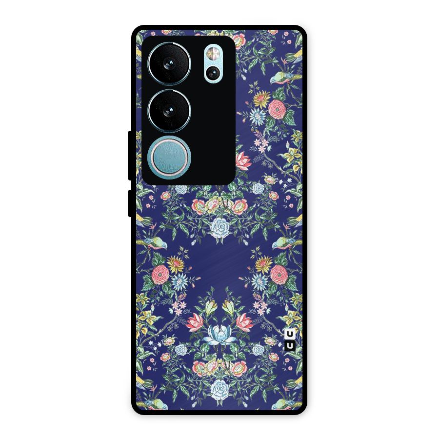 Little Flowers Pattern Metal Back Case for Vivo V29