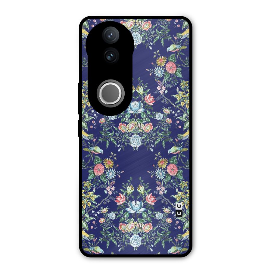 Little Flowers Pattern Metal Back Case for Vivo V50e