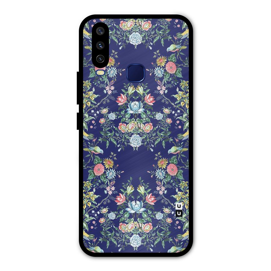 Little Flowers Pattern Metal Back Case for Vivo Y15