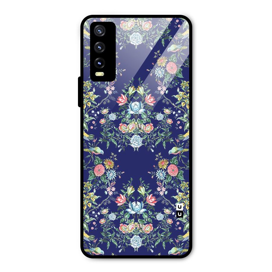 Little Flowers Pattern Metal Back Case for Vivo Y20