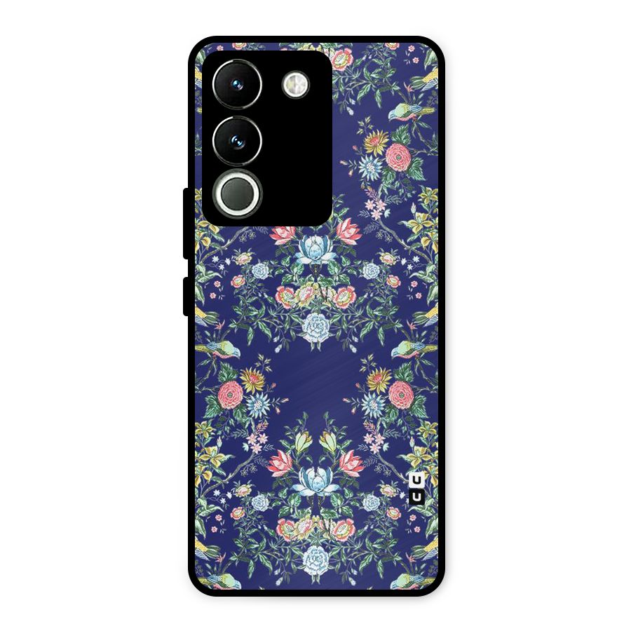 Little Flowers Pattern Metal Back Case for Vivo Y200