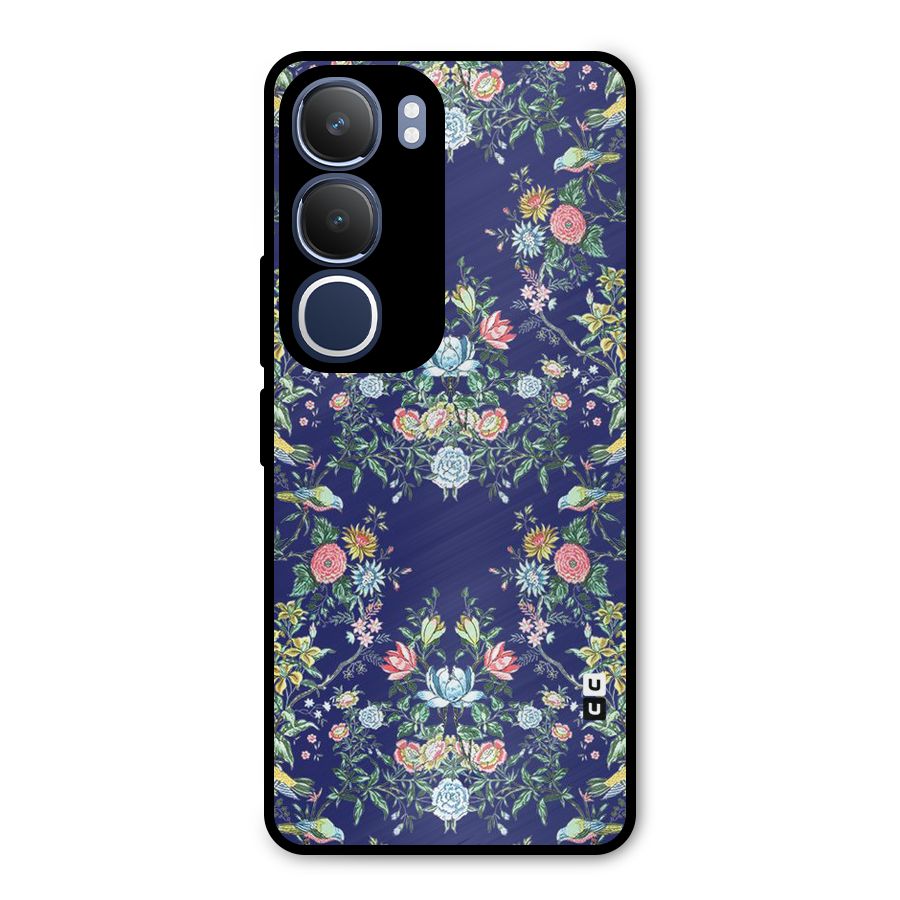 Little Flowers Pattern Metal Back Case for Vivo Y29