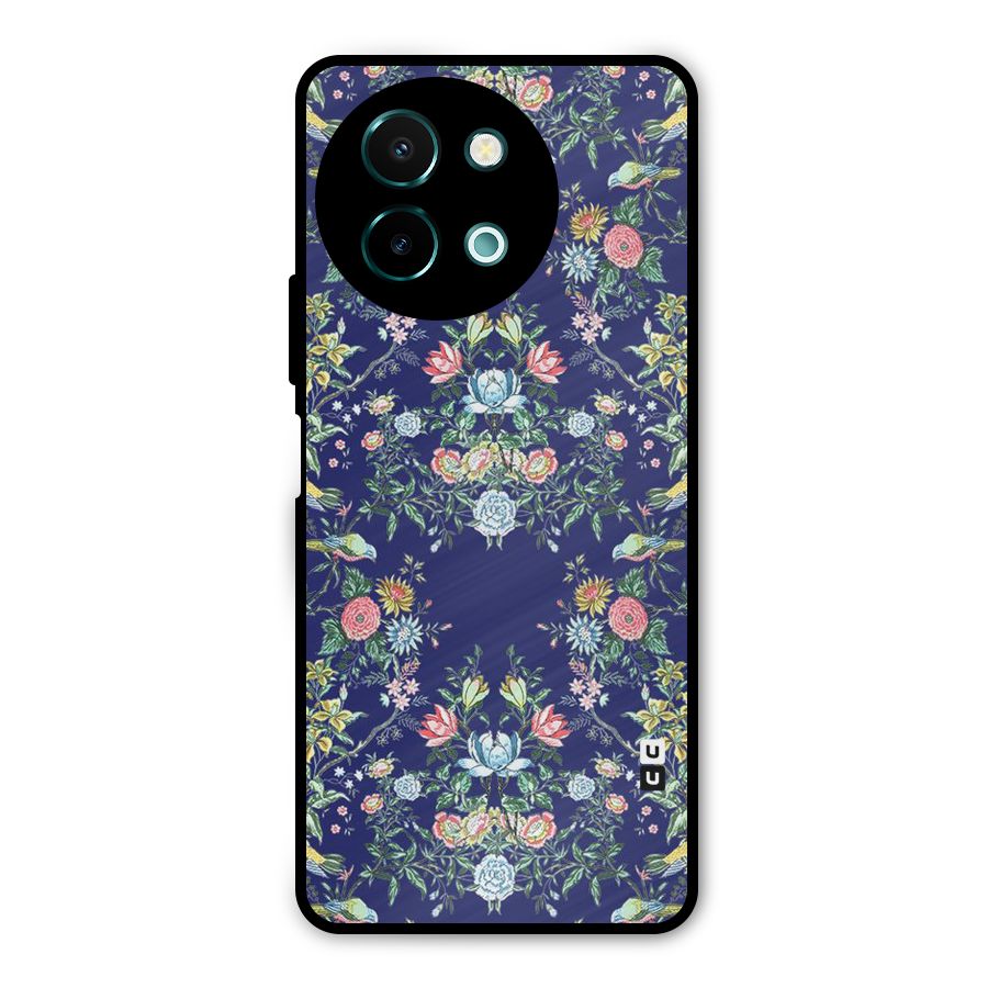 Little Flowers Pattern Metal Back Case for Vivo Y58