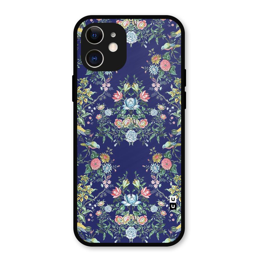 Little Flowers Pattern Metal Back Case for iPhone 12