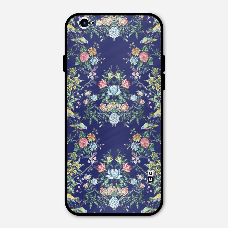 Little Flowers Pattern Metal Back Case for iPhone 6 6s