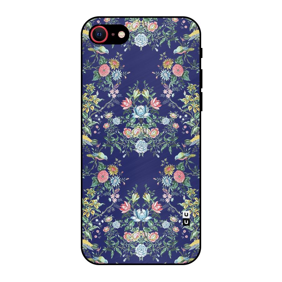 Little Flowers Pattern Metal Back Case for iPhone 7