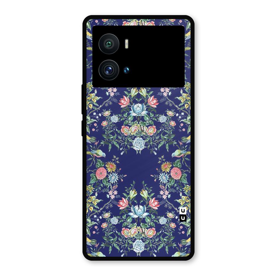 Little Flowers Pattern Metal Back Case for iQOO 9 Pro