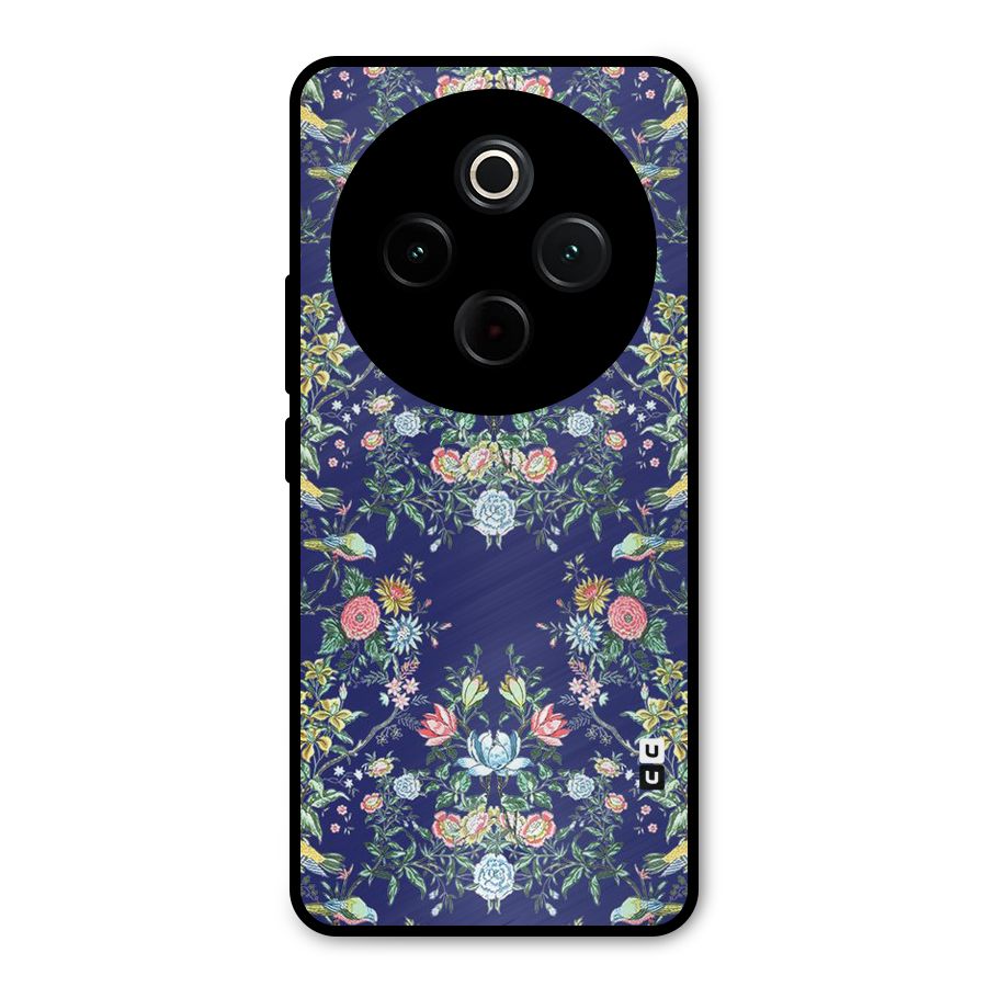 Little Flowers Pattern Metal Back Case for iQOO Z10
