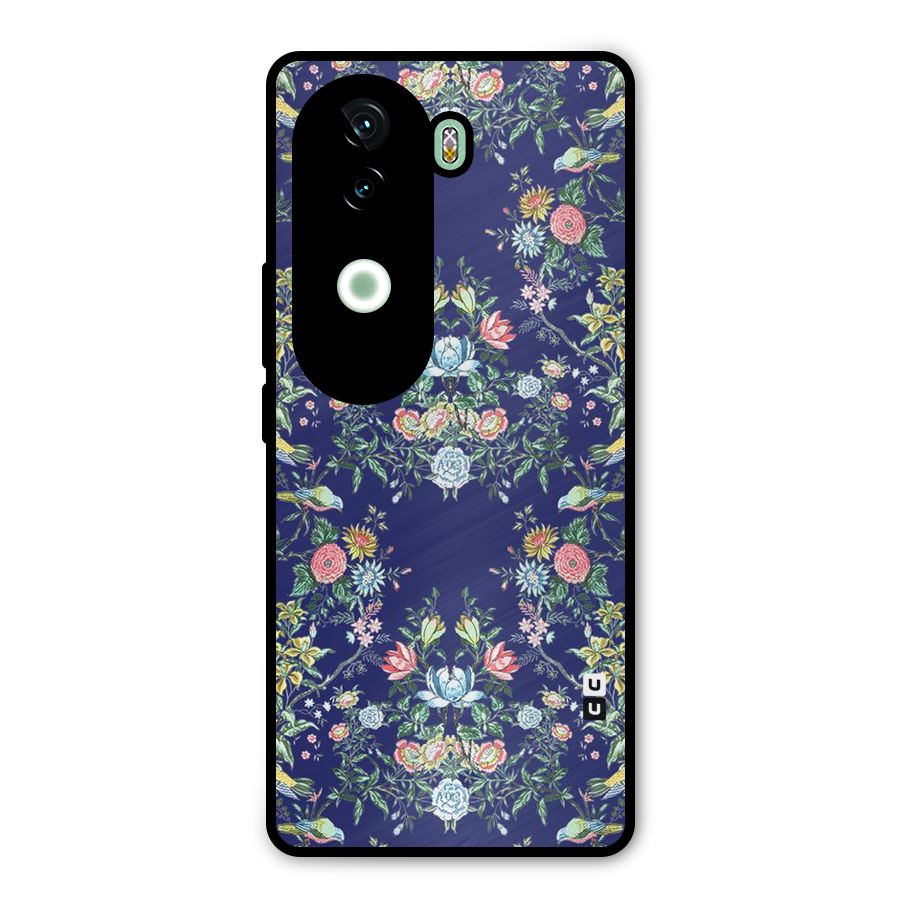 Little Flowers Pattern Metal Back Case for iQOO Z9s