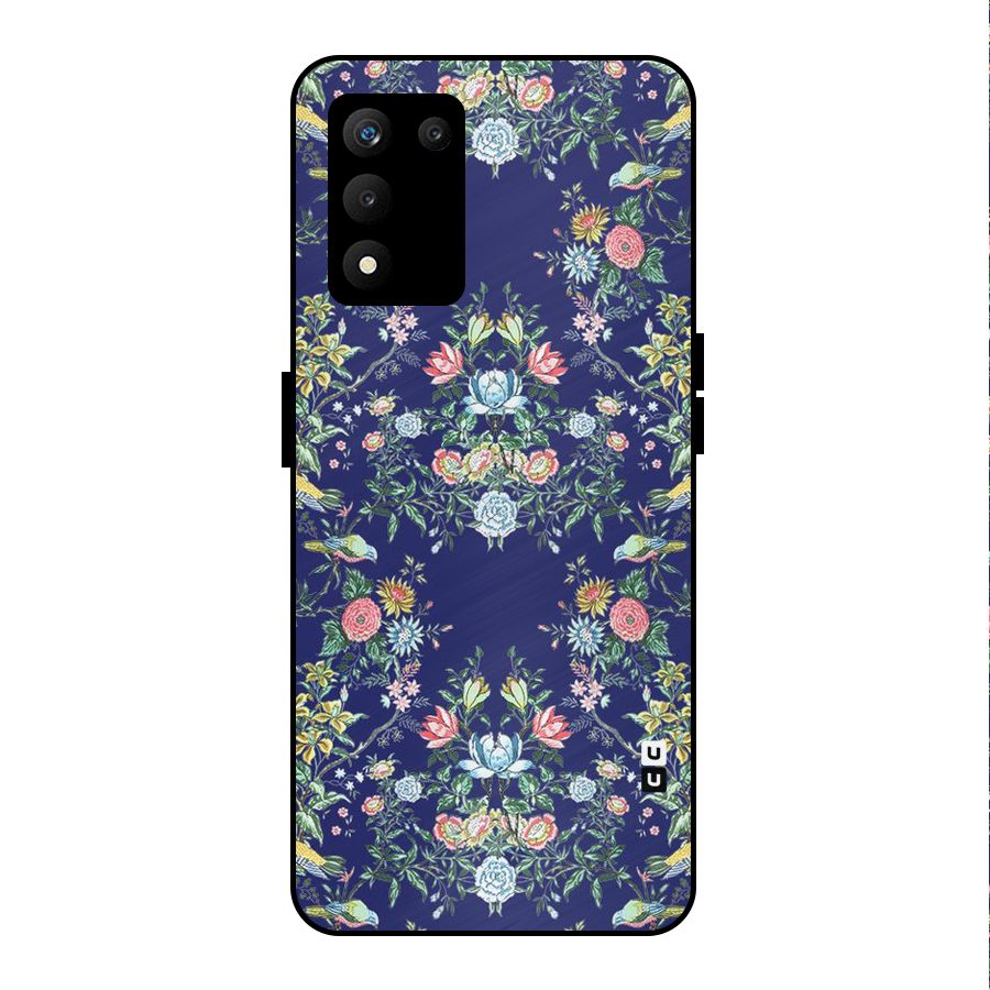 Little Flowers Pattern Metal Back Case for realme 9 5G SE