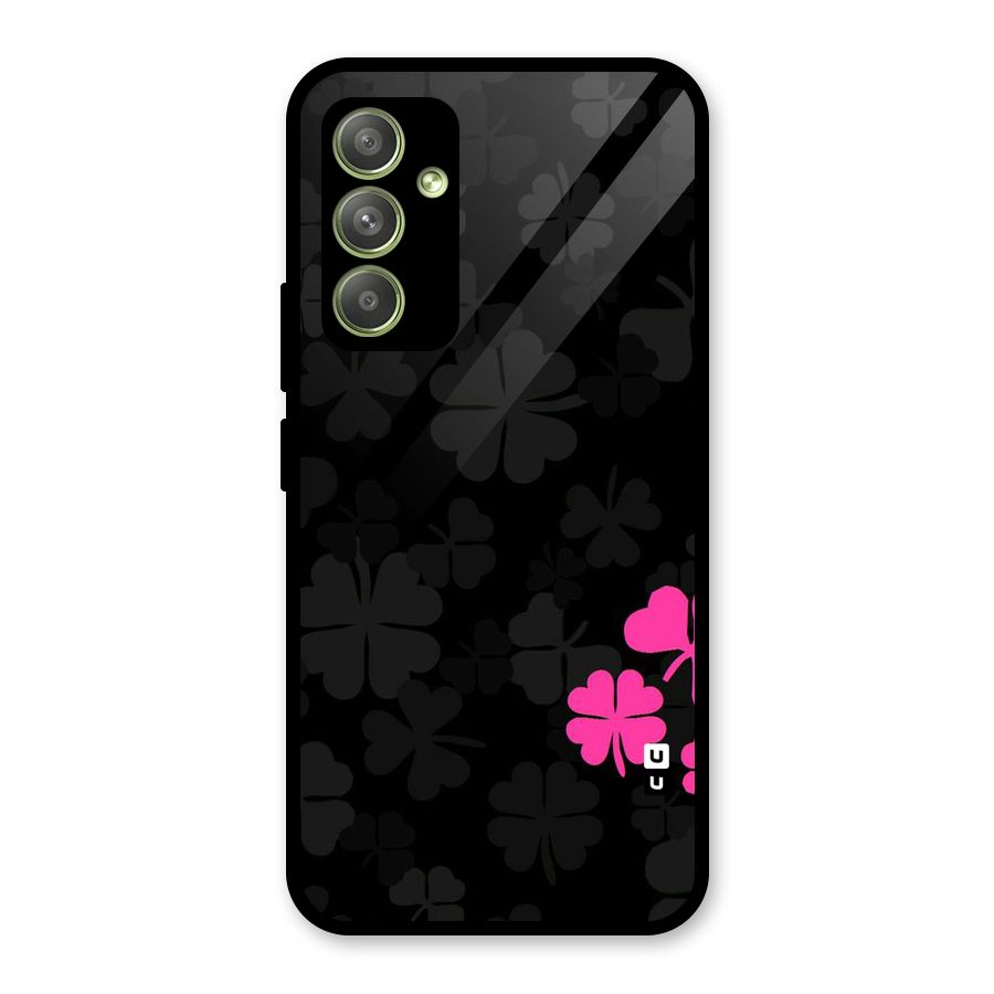 Little Pink Flower Glass Back Case for Galaxy A54