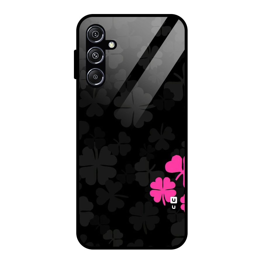 Little Pink Flower Glass Back Case for Galaxy M34 5G