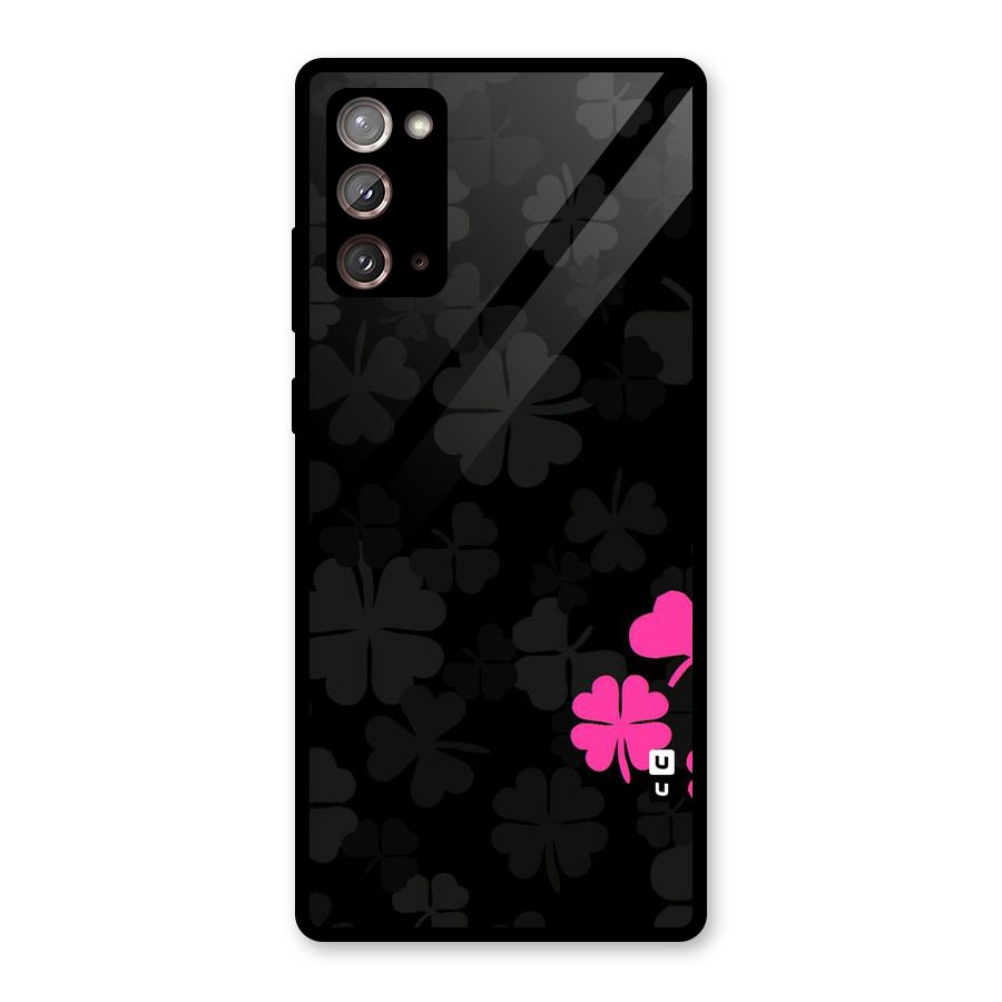 Little Pink Flower Glass Back Case for Galaxy Note 20