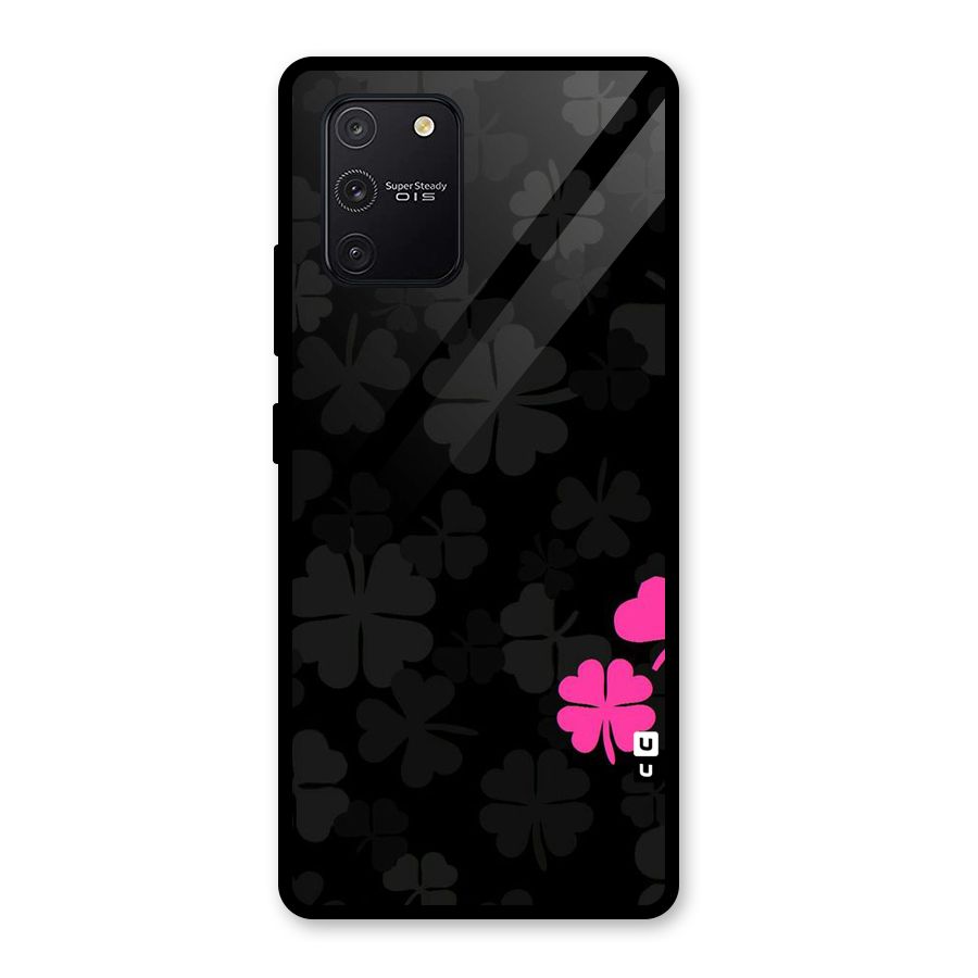 Little Pink Flower Glass Back Case for Galaxy S10 Lite
