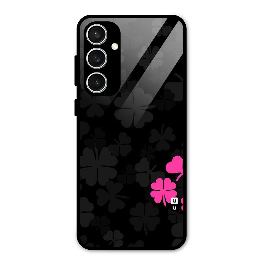 Little Pink Flower Glass Back Case for Galaxy S23 FE