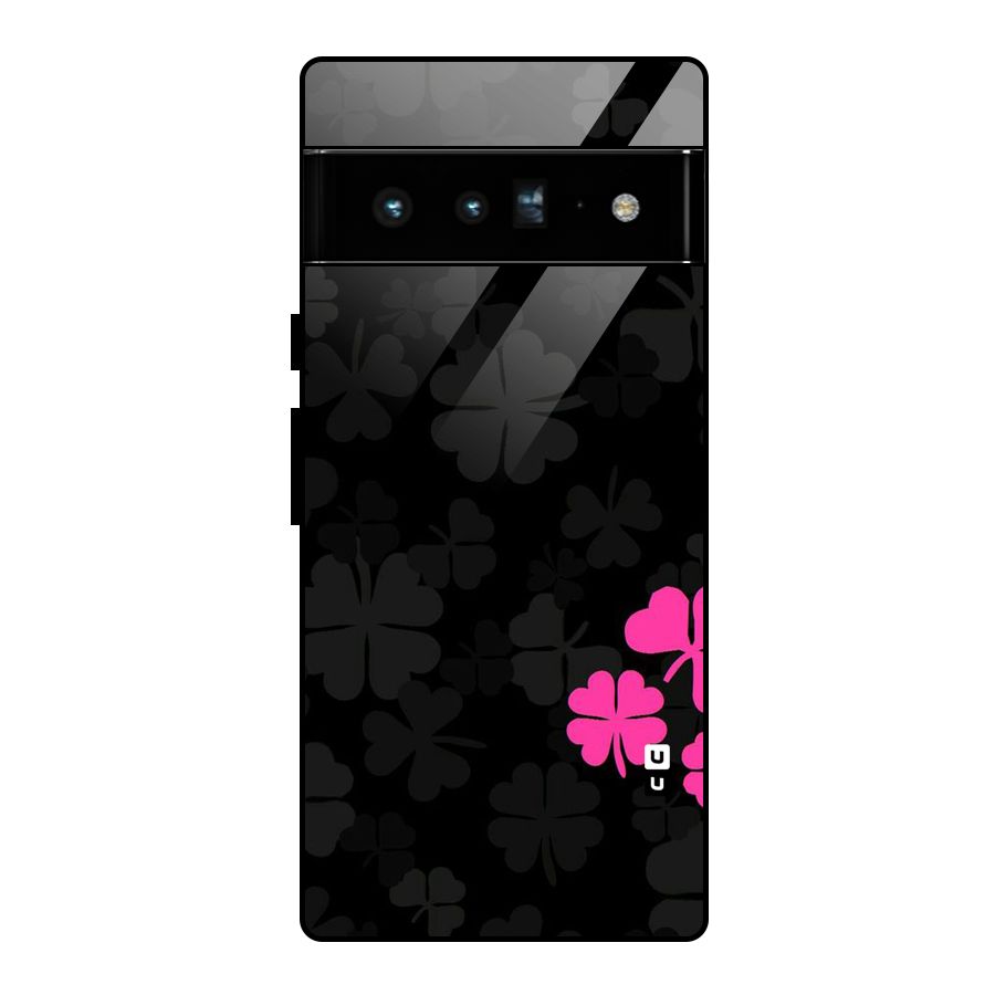 Little Pink Flower Glass Back Case for Google Pixel 6 Pro