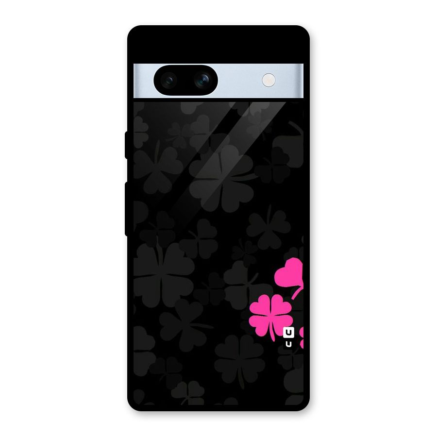 Little Pink Flower Glass Back Case for Google Pixel 7a