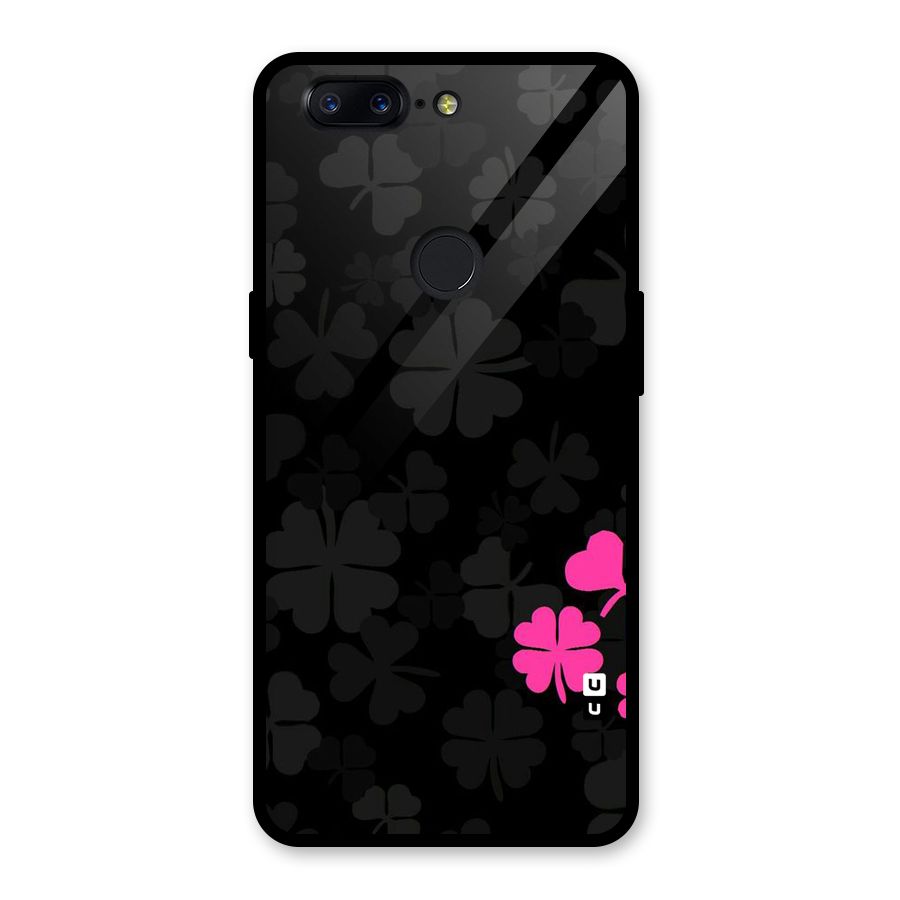 Little Pink Flower Glass Back Case for OnePlus 5T