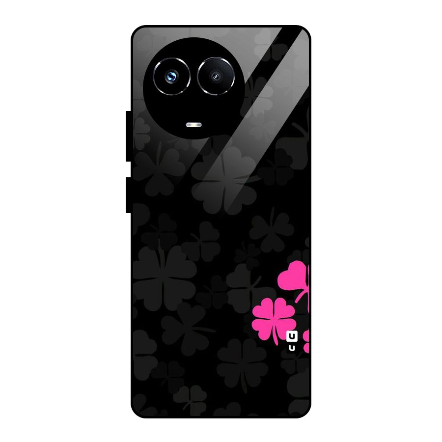 Little Pink Flower Glass Back Case for Realme 11X