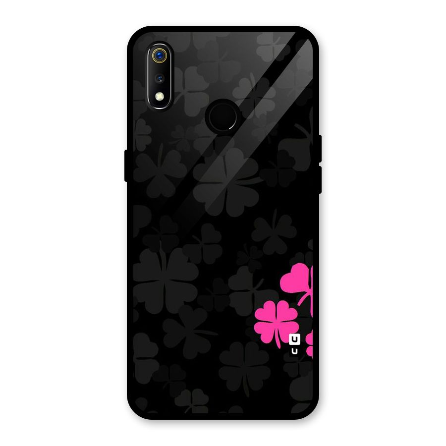 Little Pink Flower Glass Back Case for Realme 3