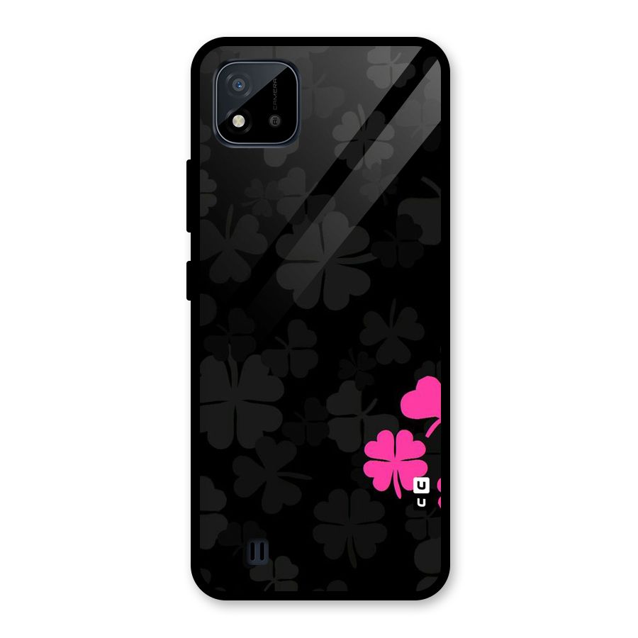 Little Pink Flower Glass Back Case for Realme C11 2021