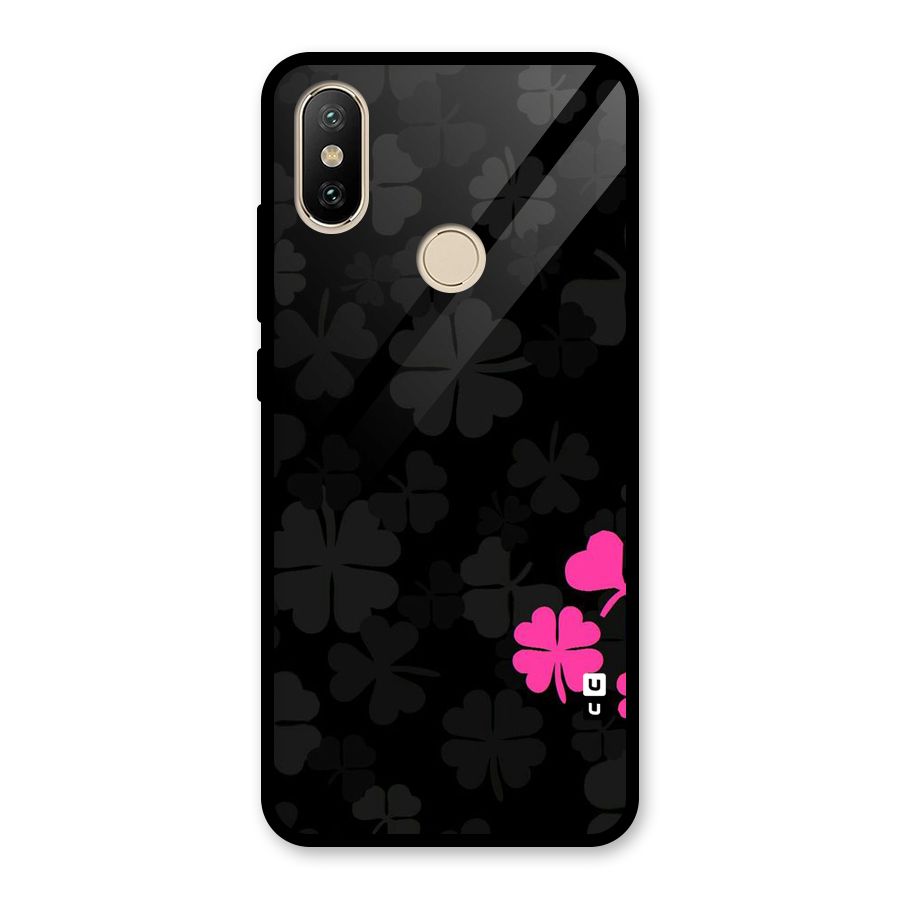 Little Pink Flower Glass Back Case for Redmi A2