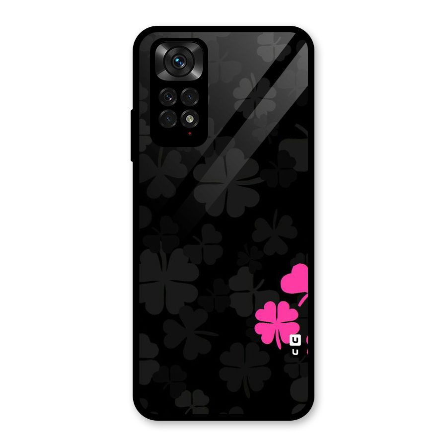 Little Pink Flower Glass Back Case for Redmi Note 11S
