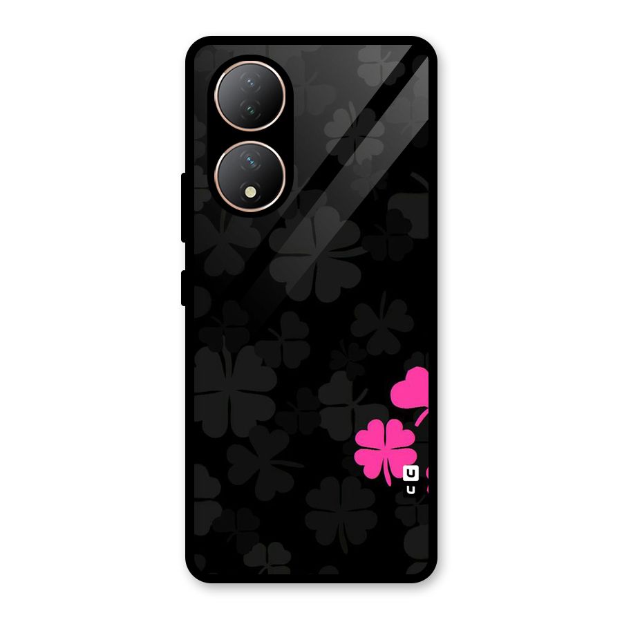 Little Pink Flower Glass Back Case for Vivo Y100A