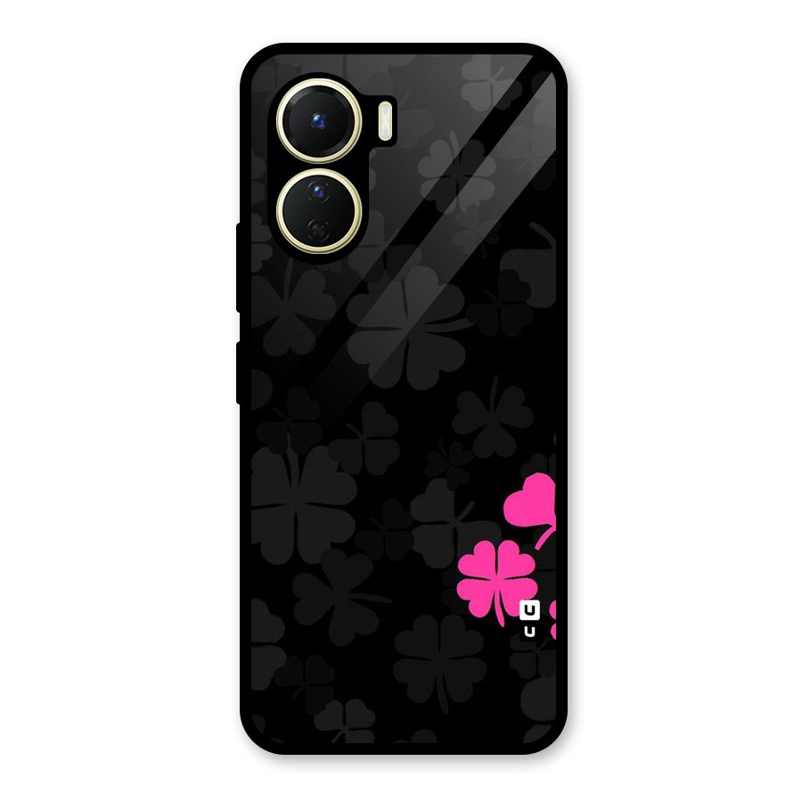 Little Pink Flower Glass Back Case for Vivo Y16