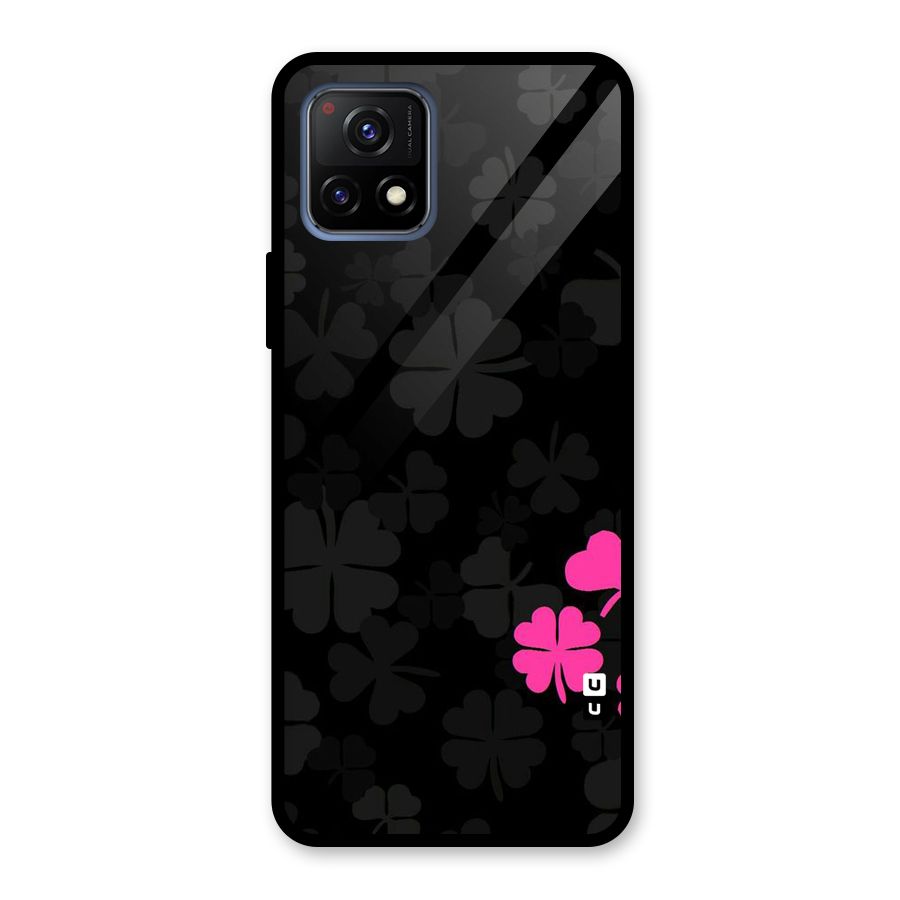Little Pink Flower Glass Back Case for Vivo Y72 5G