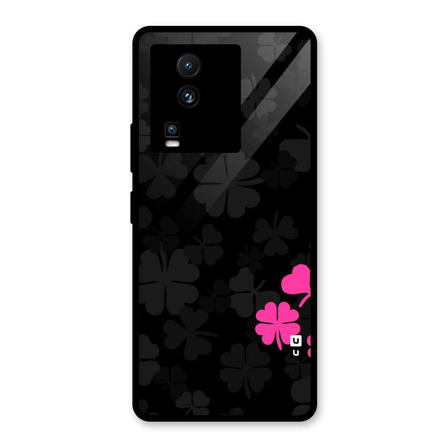 Little Pink Flower Glass Back Case for Vivo iQOO Neo 7 Pro