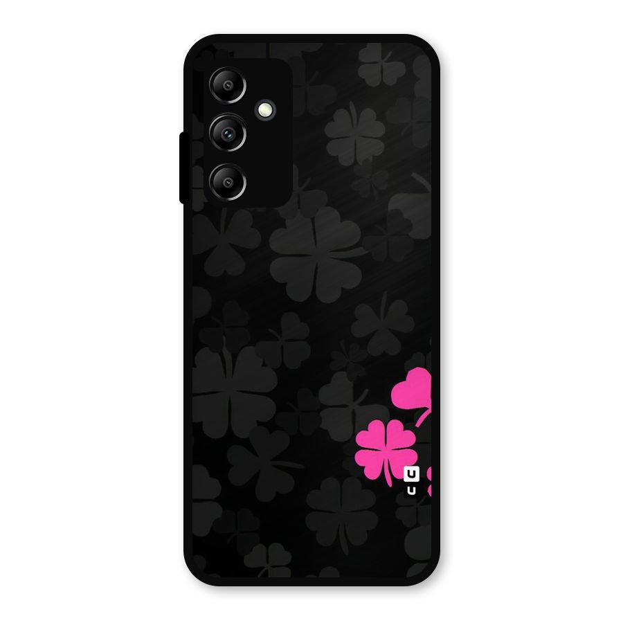 Little Pink Flower Metal Back Case for Galaxy A14 5G
