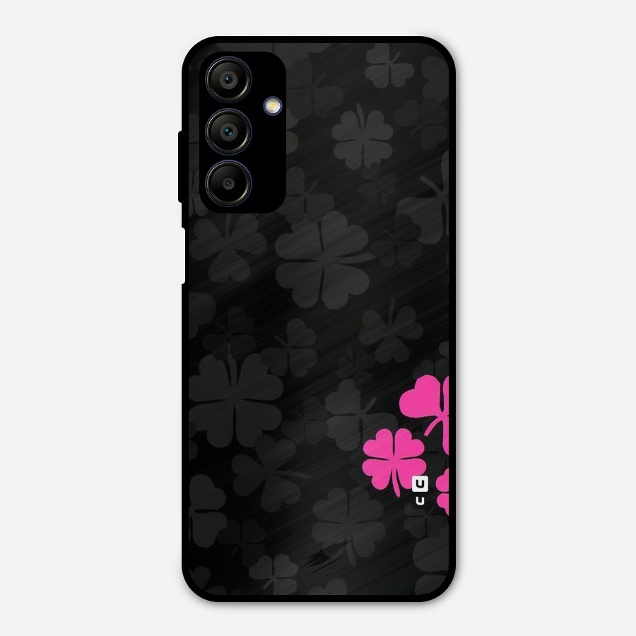 Little Pink Flower Metal Back Case for Galaxy A15 5G
