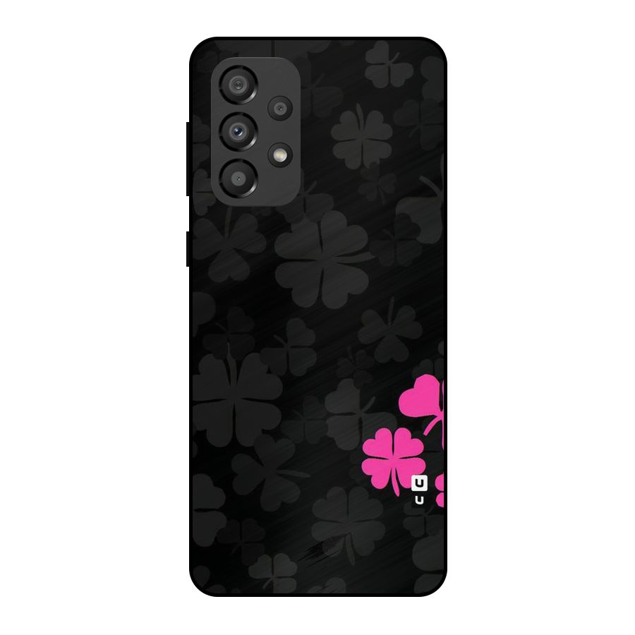 Little Pink Flower Metal Back Case for Galaxy A33 5G