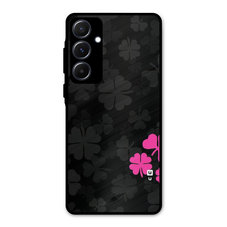 Little Pink Flower Metal Back Case for Galaxy A55