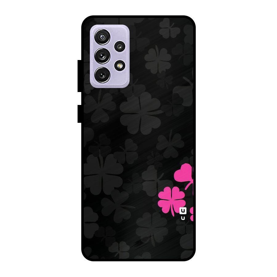 Little Pink Flower Metal Back Case for Galaxy A72