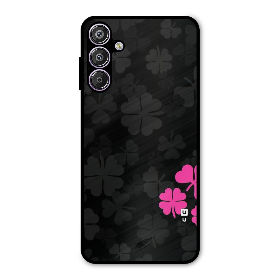 Little Pink Flower Metal Back Case for Galaxy M15