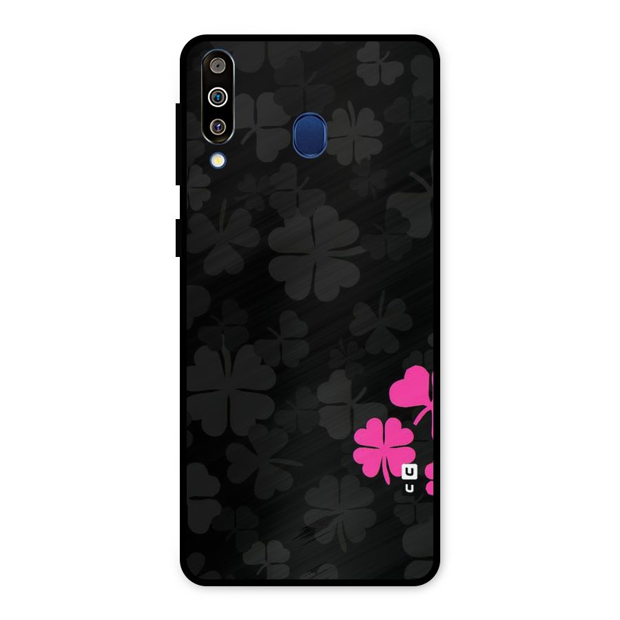 Little Pink Flower Metal Back Case for Galaxy M30