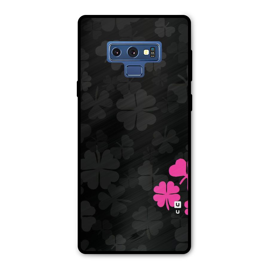 Little Pink Flower Metal Back Case for Galaxy Note 9