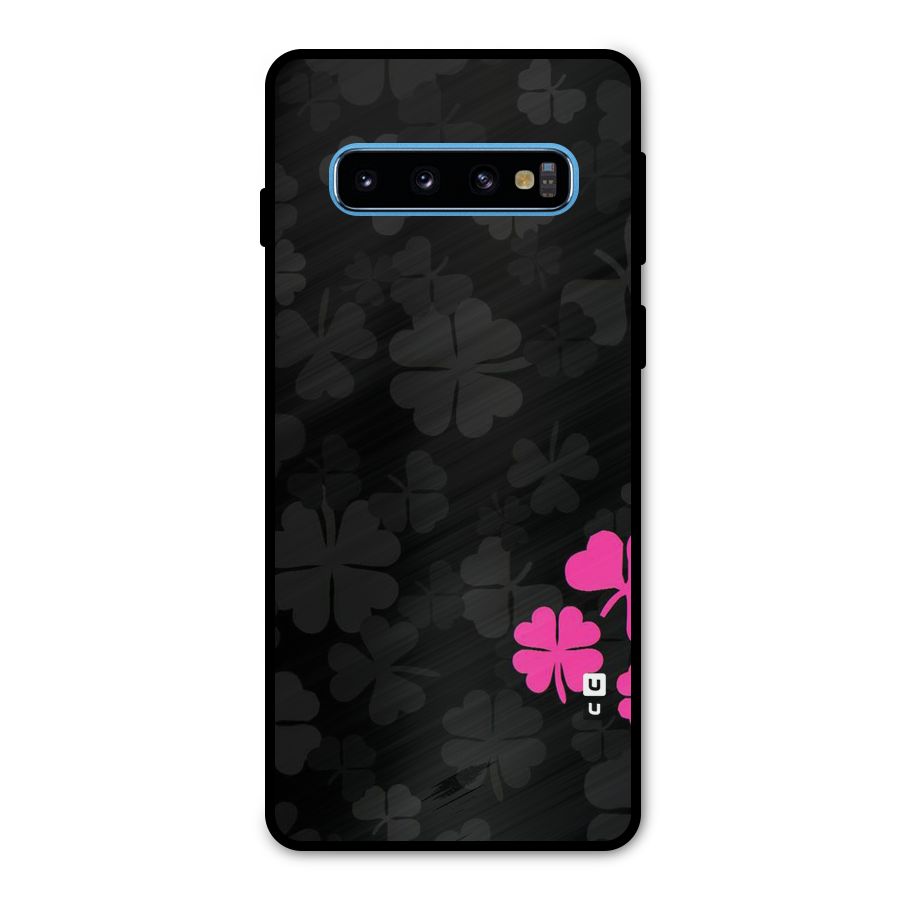 Little Pink Flower Metal Back Case for Galaxy S10