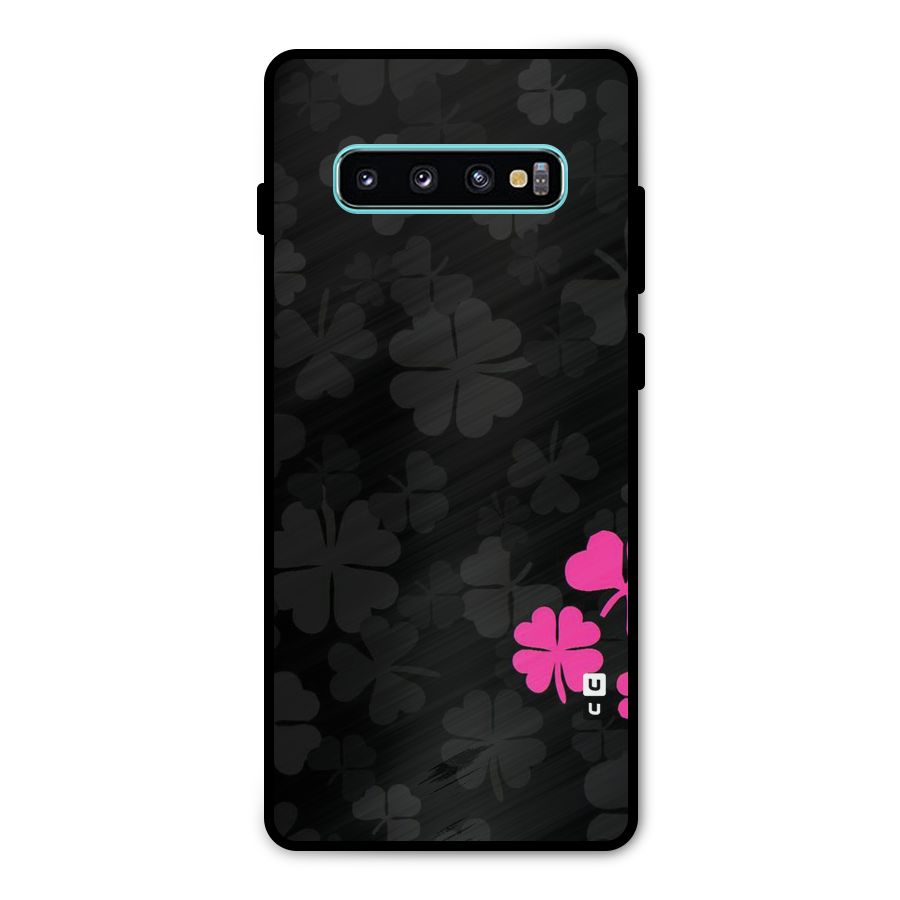 Little Pink Flower Metal Back Case for Galaxy S10 Plus
