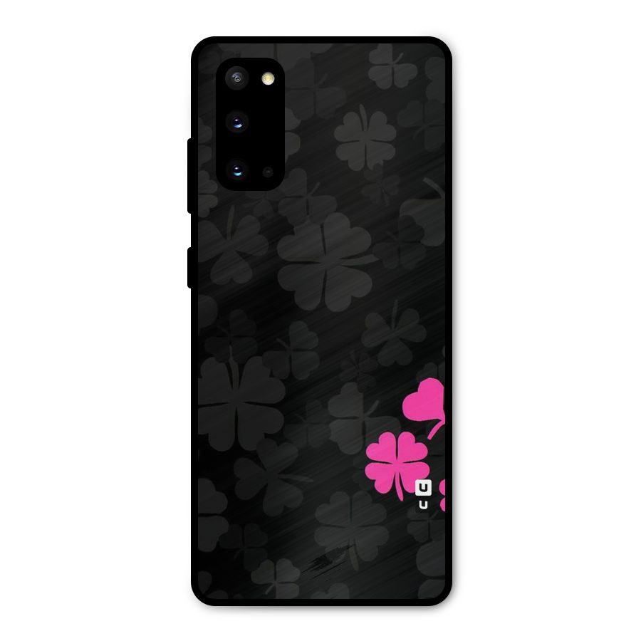 Little Pink Flower Metal Back Case for Galaxy S20