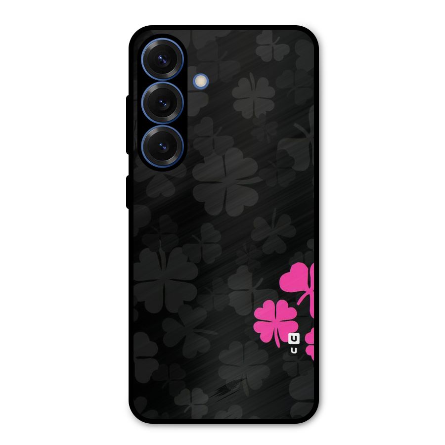 Little Pink Flower Metal Back Case for Galaxy S25