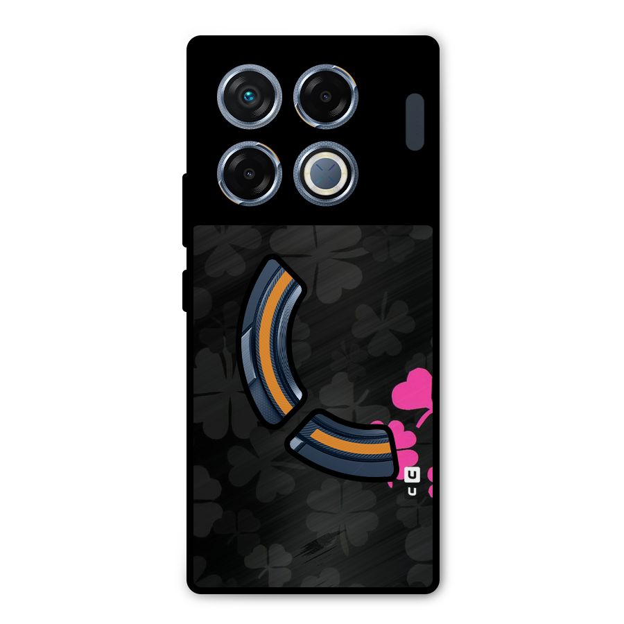 Little Pink Flower Metal Back Case for Infinix GT 20 Pro