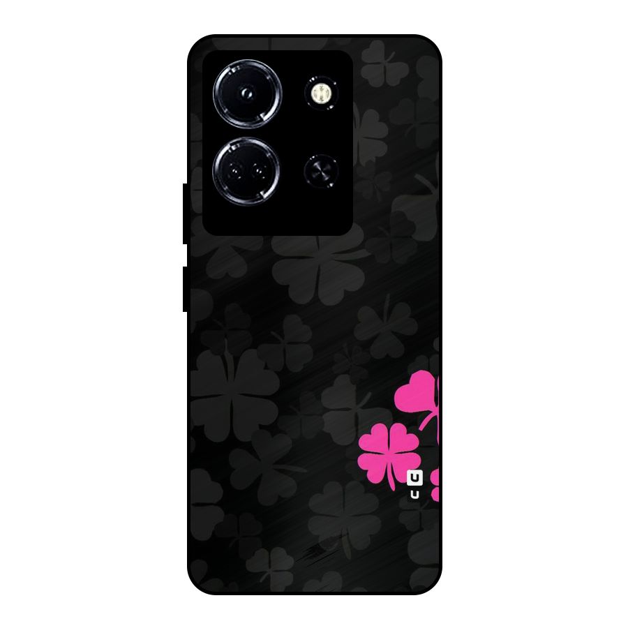 Little Pink Flower Metal Back Case for Infinix Note 30 5G