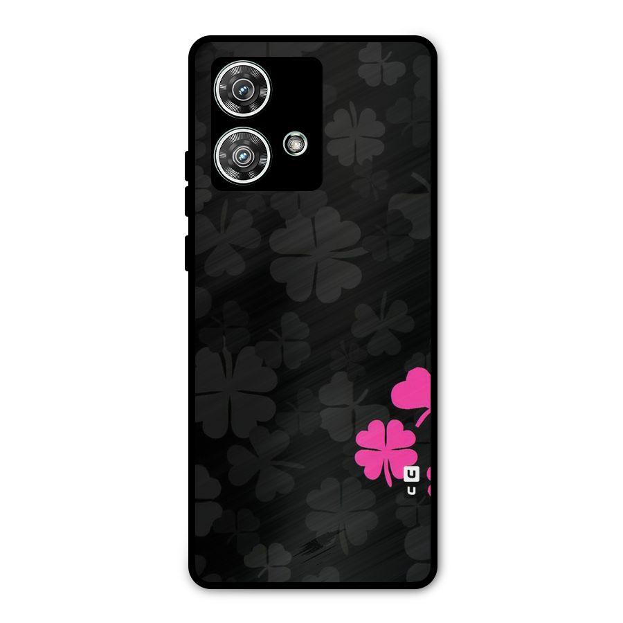 Little Pink Flower Metal Back Case for Motorola Edge 40 Neo