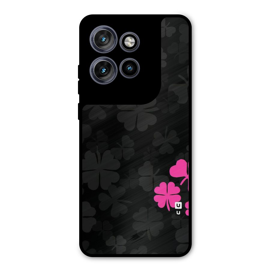 Little Pink Flower Metal Back Case for Motorola Edge 50 Neo