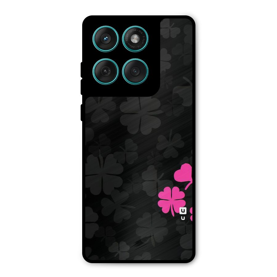 Little Pink Flower Metal Back Case for Motorola Edge 60 Fusion