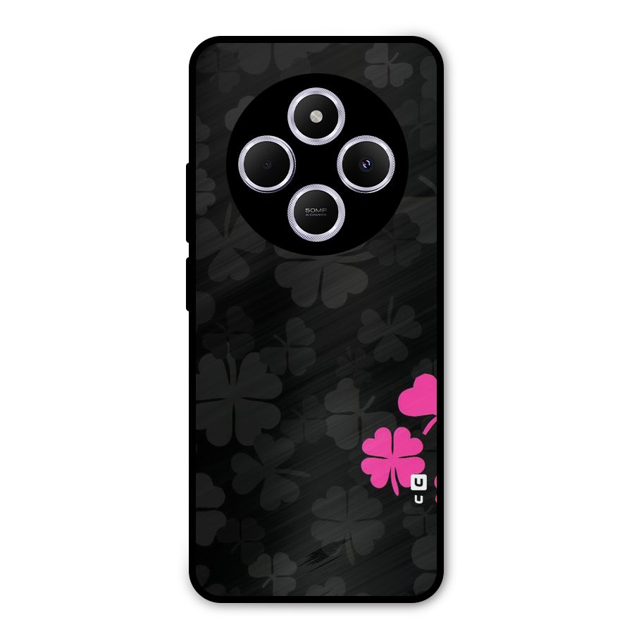 Little Pink Flower Metal Back Case for Poco C75 5G
