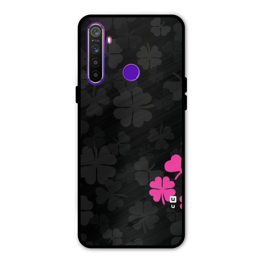 Little Pink Flower Metal Back Case for Realme 5